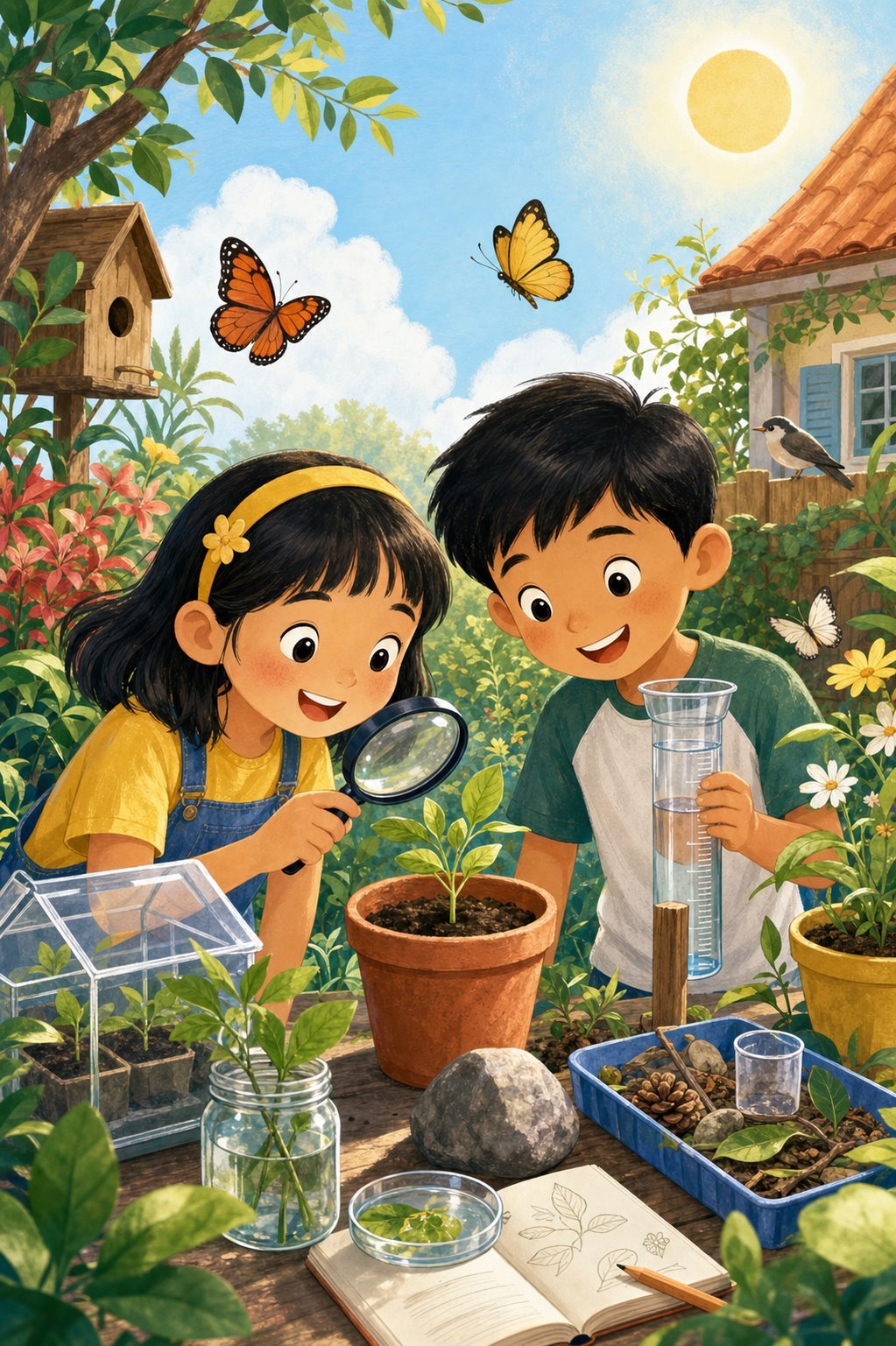 Ilustrasi Laboratorium Kebun Mini